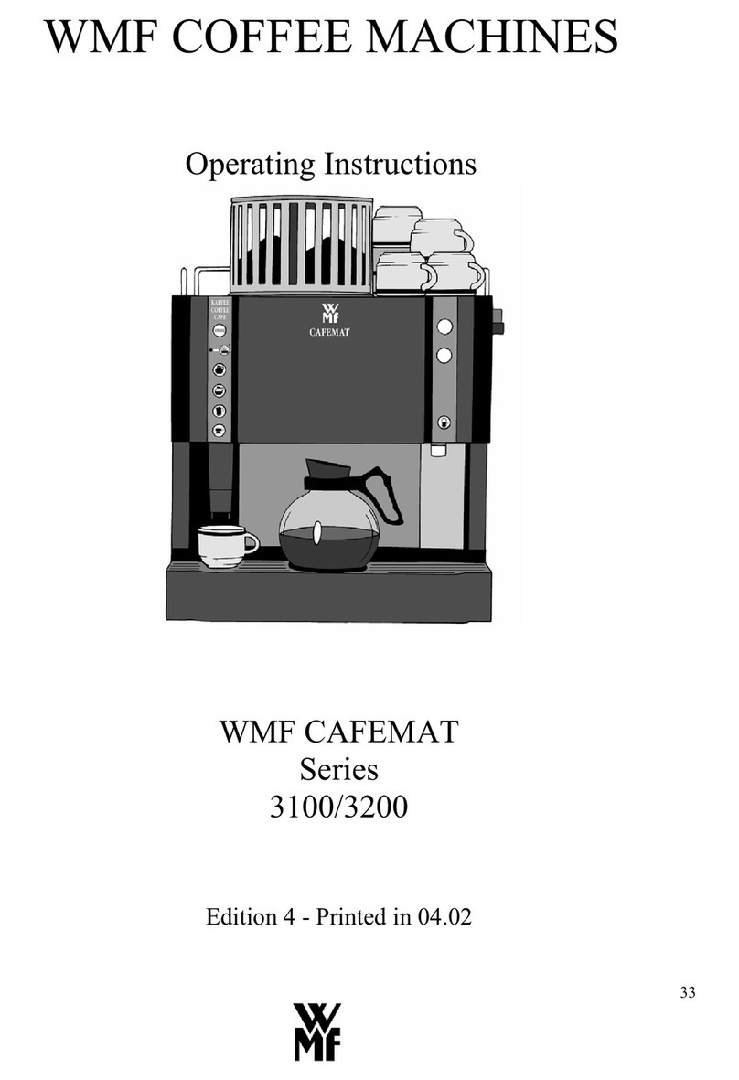WMF CAFEMAT 3100 Series User manual WMF CAFEMAT 3100 Series User manual