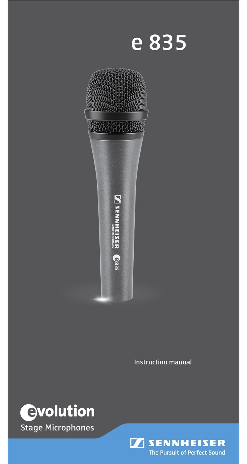 Sennheiser Evolution E 835 instruction manual