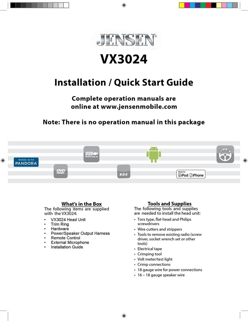 Jensen VX3024 Datasheet