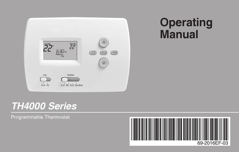 Honeywell PRO TH4000 series User manual