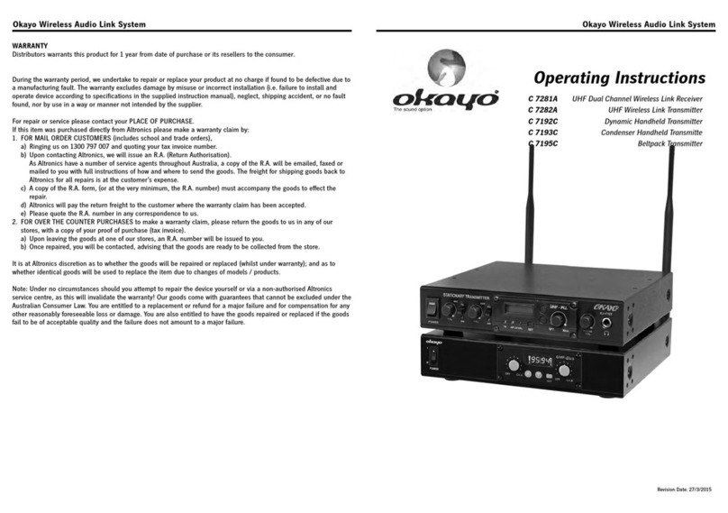 Okayo C 7192C User manual