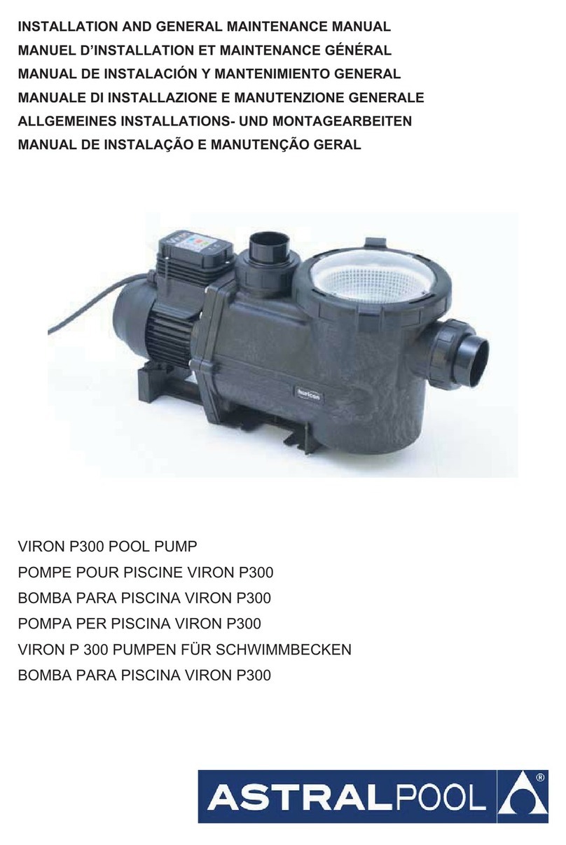 Astral Pool VIRON P300 Installation and maintenance manual