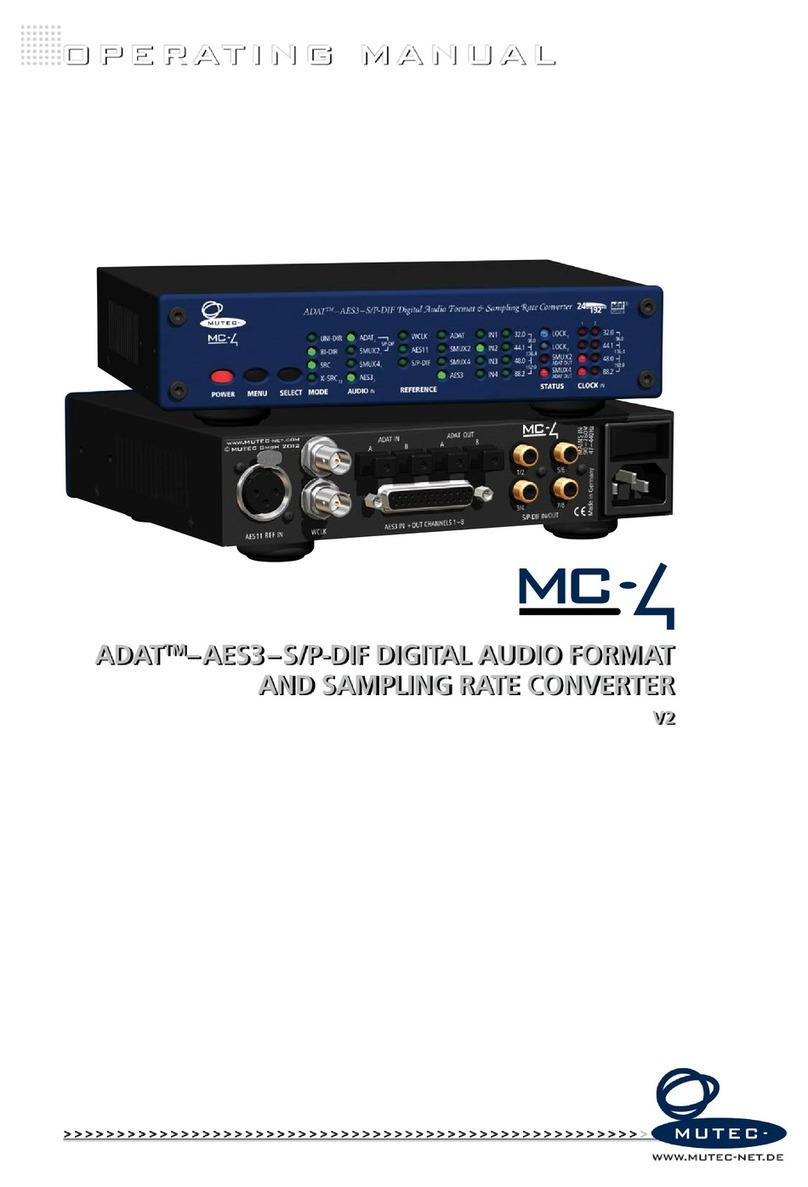 Mutec MC-4 operating manual