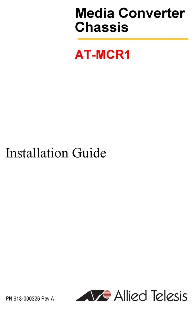 Allied Telesis AT-MCR1 installation guide
