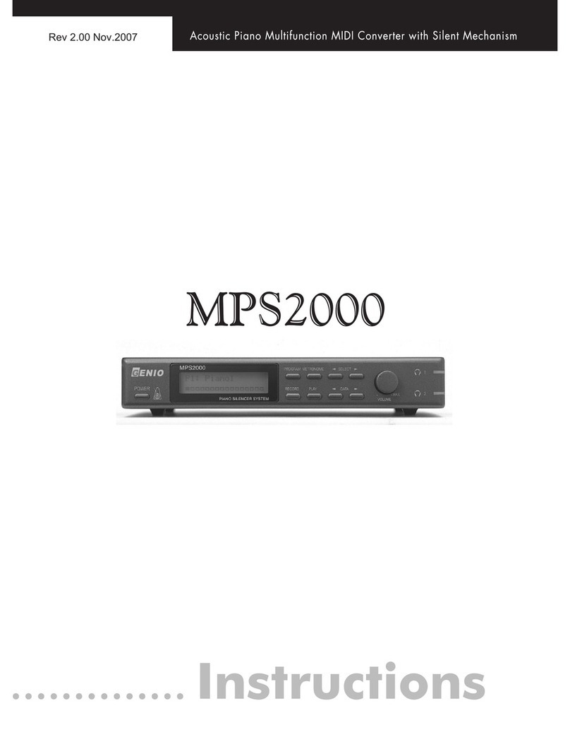 Genio MPS2000 instruction manual