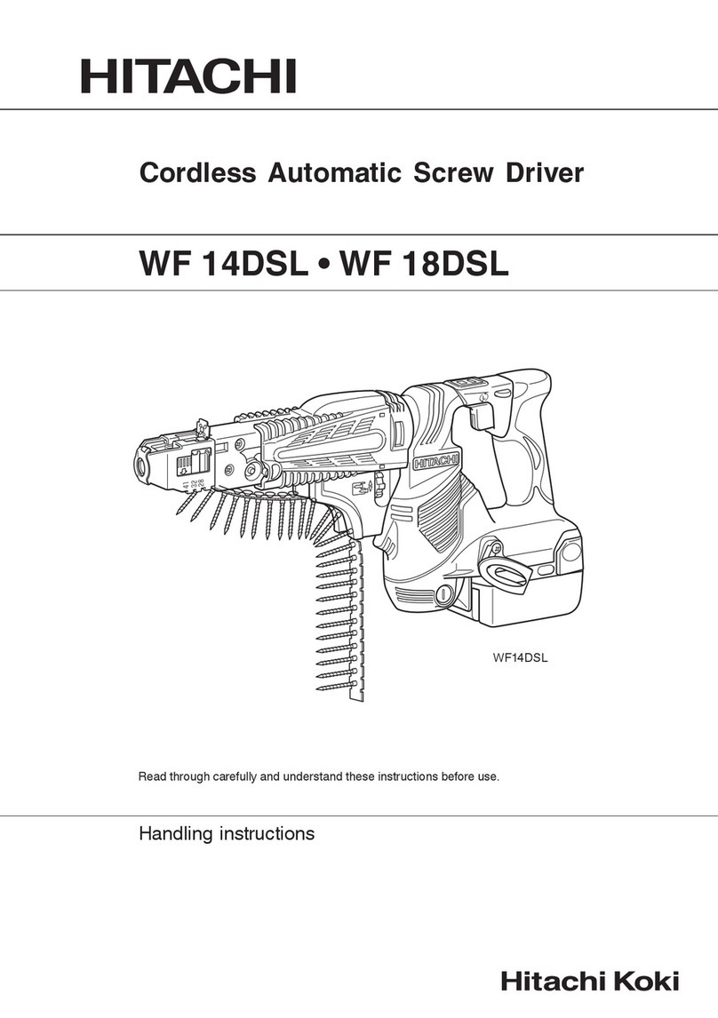 Hitachi WF 14DSL Handling instructions