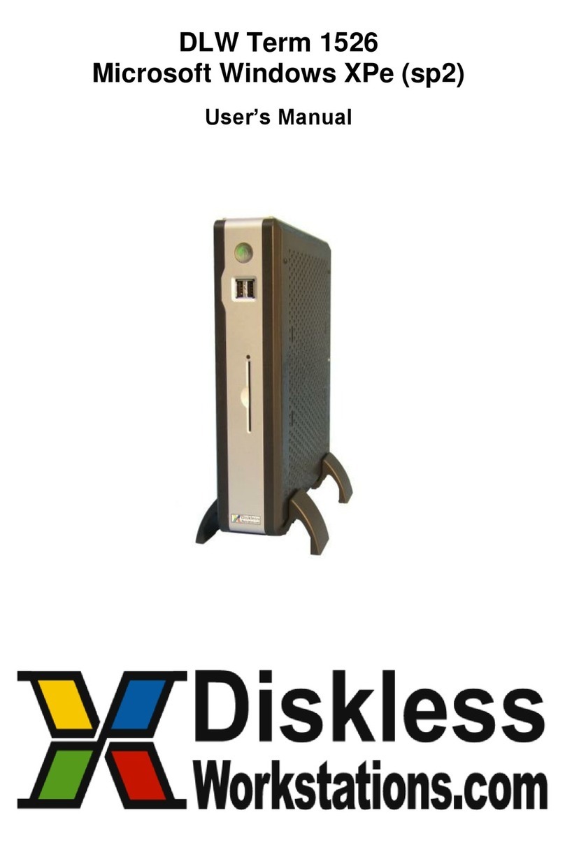 Diskless Workstation DLW Term 1526 user manual Diskless Workstation DLW Term 1526 user manual