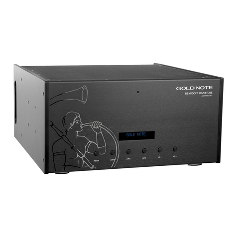 Gold Note Demidoff Signature Anniversary User manual