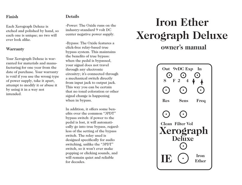 Iron Ether Xerograph Deluxe owner's manual