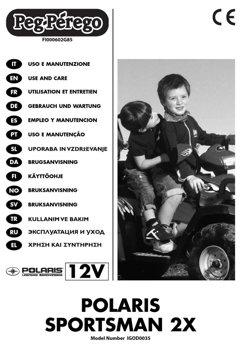 Peg-Perego POLARIS Use and care guide