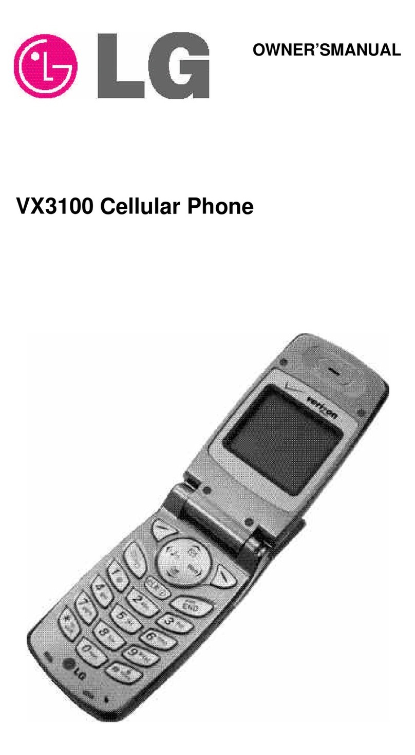 LG Verizon VX3100 User manual