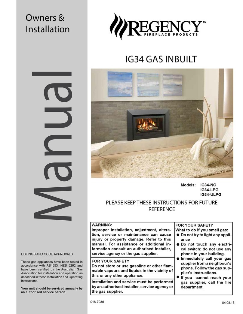 Regency IG34 Owners & installation