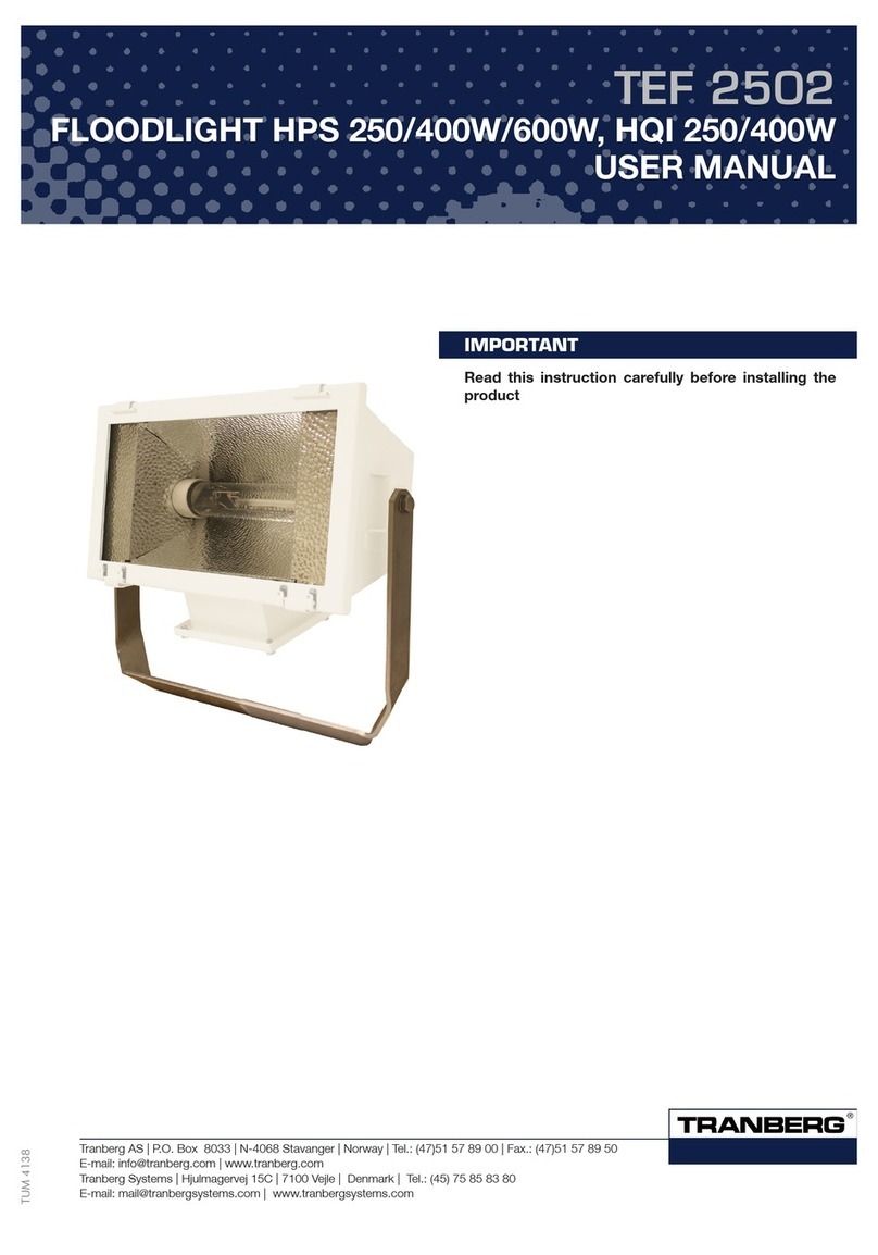 Tranberg TEF 2502 User manual