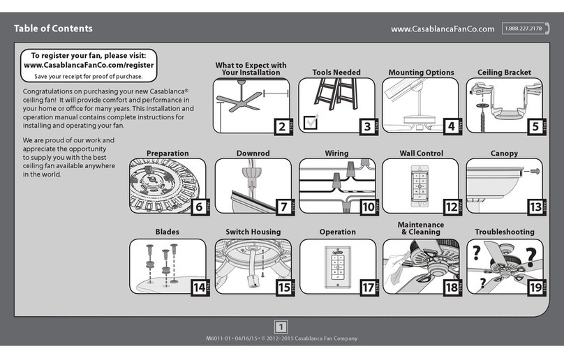 Casablanca M6011-01 User manual Casablanca M6011-01 User manual