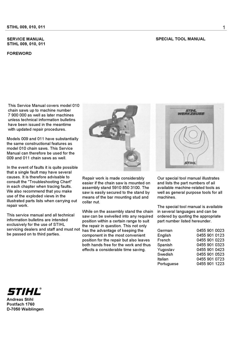 Stihl 9 User manual Stihl 9 User manual