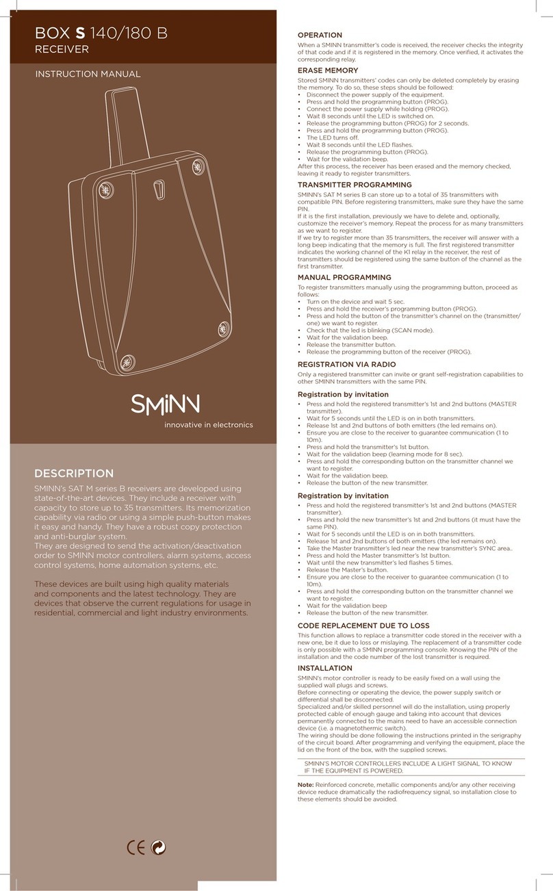 Sminn BOX S 130 B instruction manual
