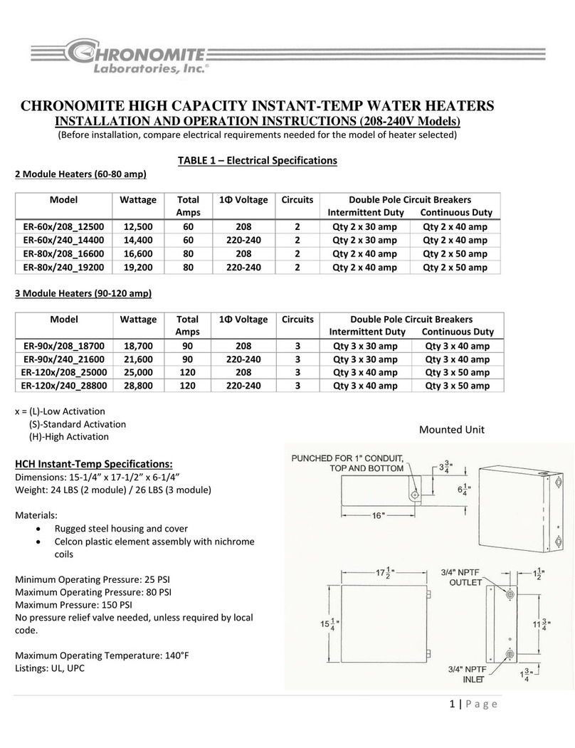 Chronomite ER-60X/208_12500 User manual