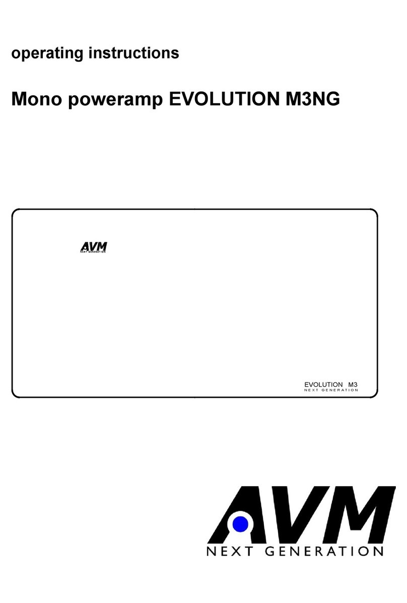 AVM evolution m3ng User manual
