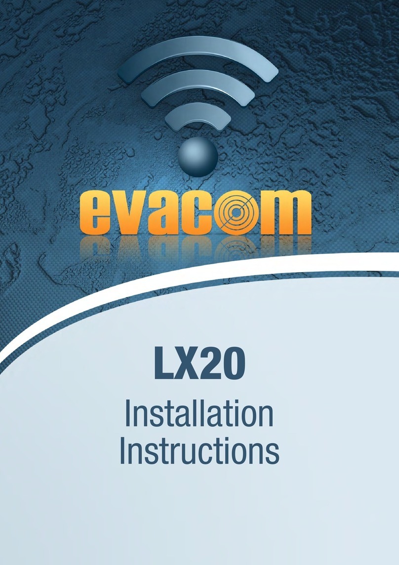Evacom LX20 installation instructions
