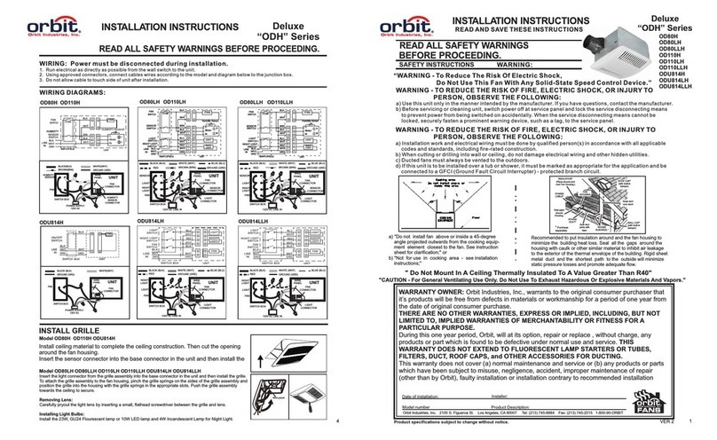 Orbit OD80H installation instructions Orbit OD80H installation instructions