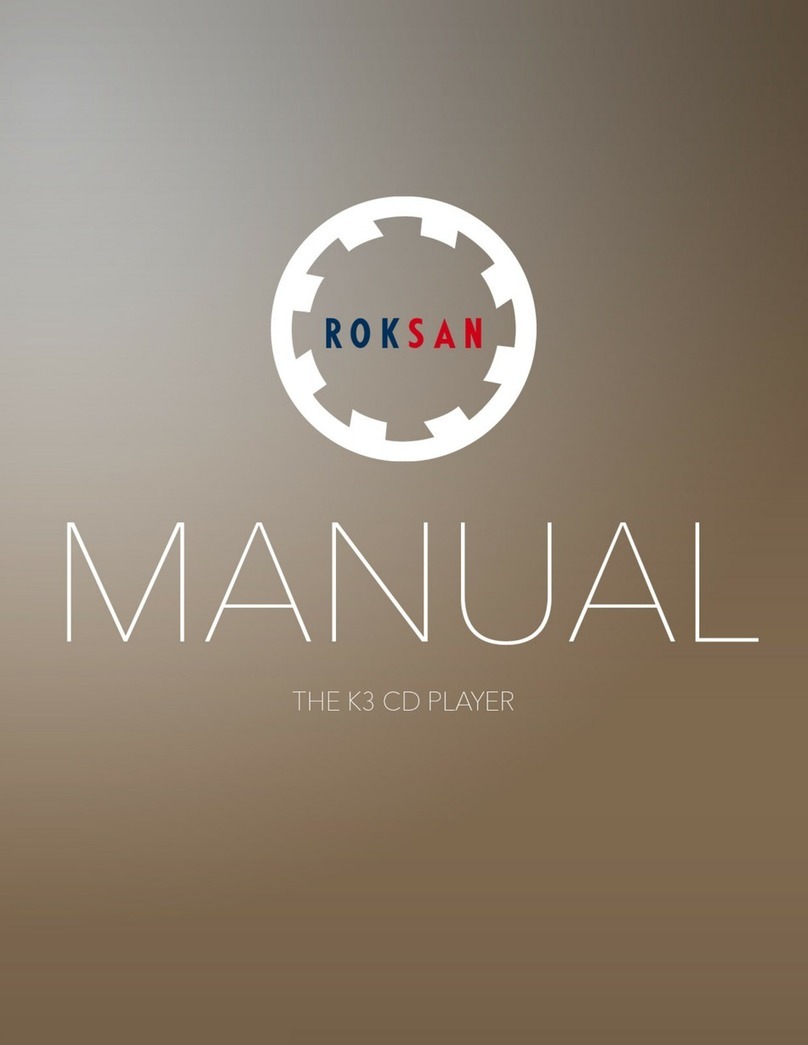 Roksan Audio K3 manual