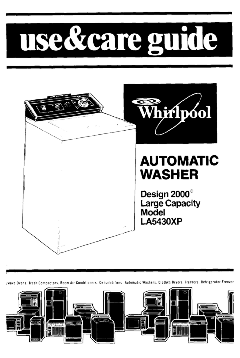 Whirlpool LA5430XP Use & care guide