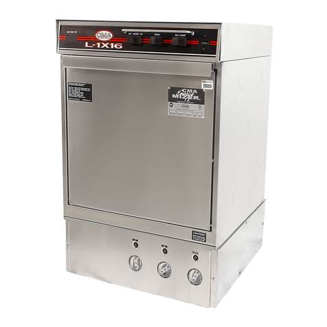 CMA Dishmachines L-1X-16 Quick setup instructions