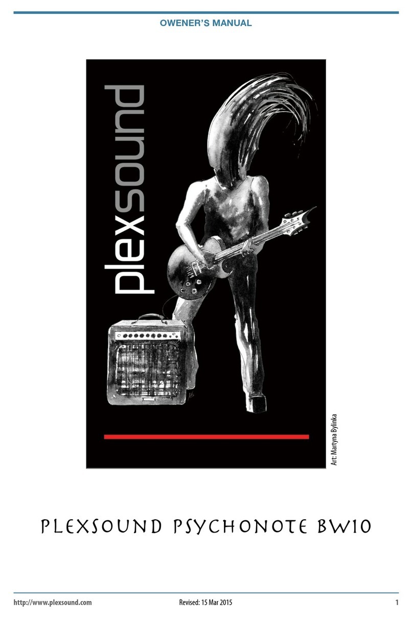Plexsound Psychonote BW10 owner's manual