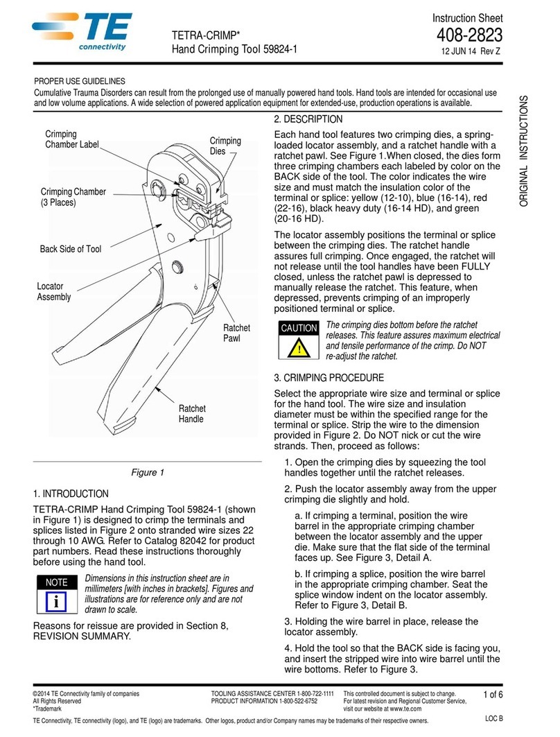 TE TETRA-CRIMP 59824-1 instruction sheet
