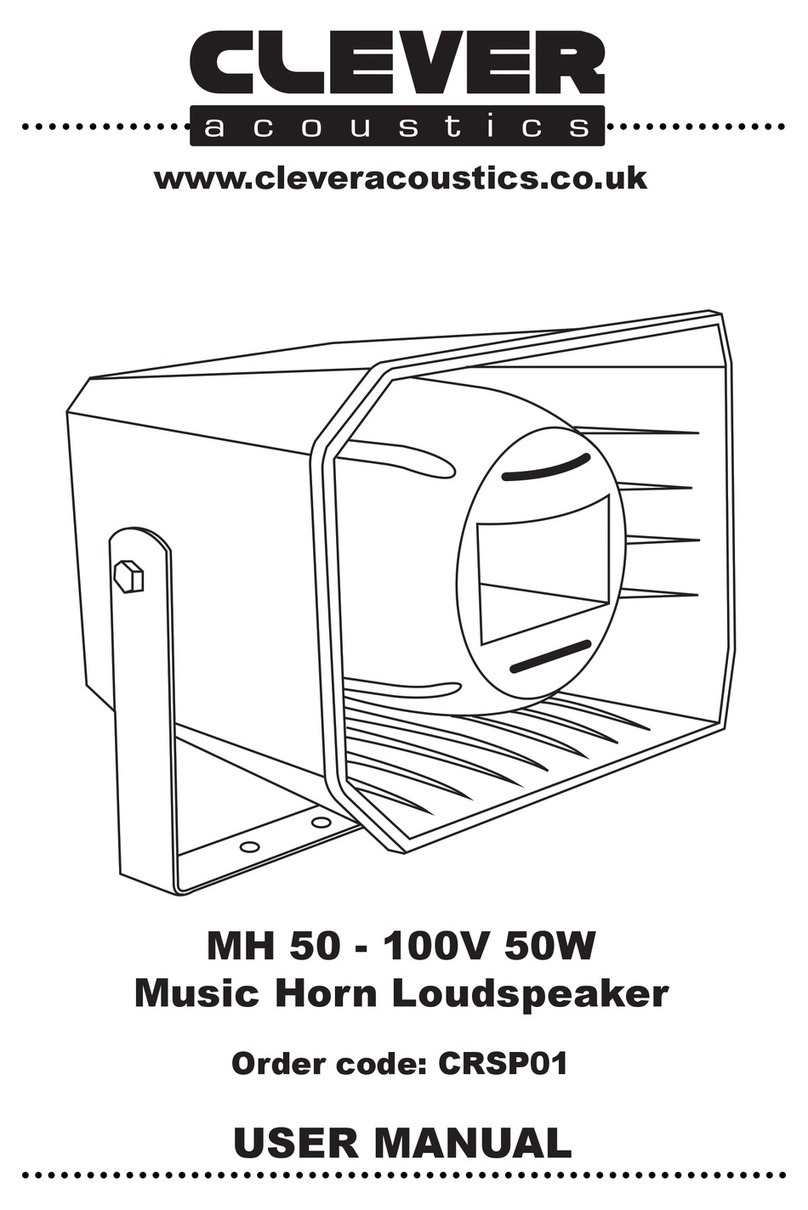 Clever Acoustics CRSP01 User manual Clever Acoustics CRSP01 User manual