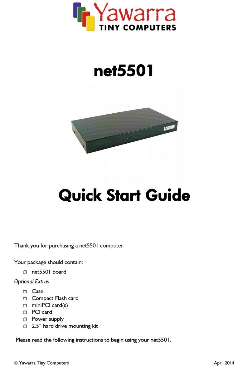 Yawarra net5501 quick start guide