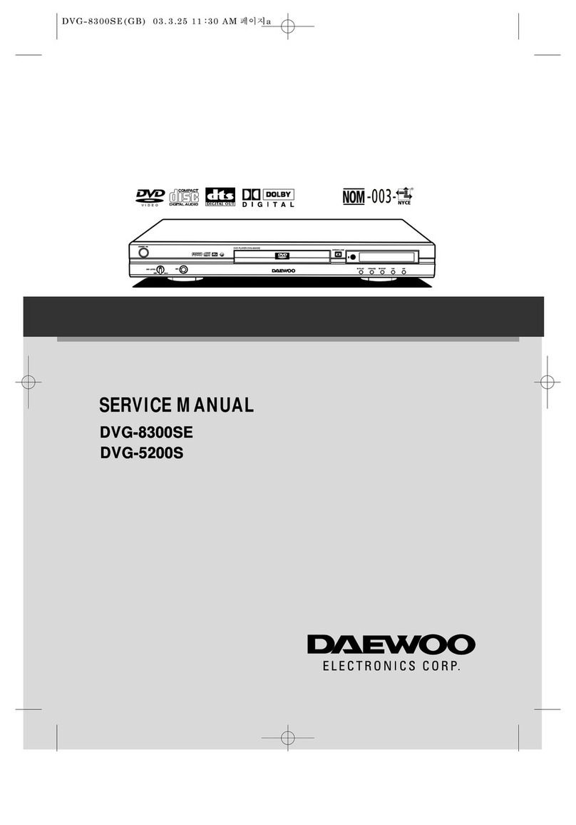 Daewoo DVG-8300SE manual