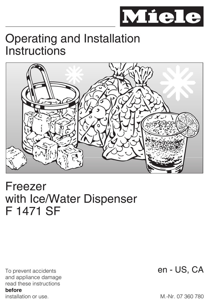 Miele F 1471 SF User manual