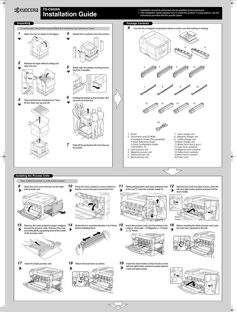 Kyocera FS-C8026N User manual