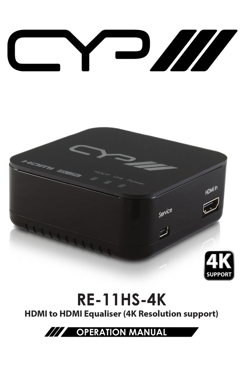 CYP RE-11HS-4K User manual