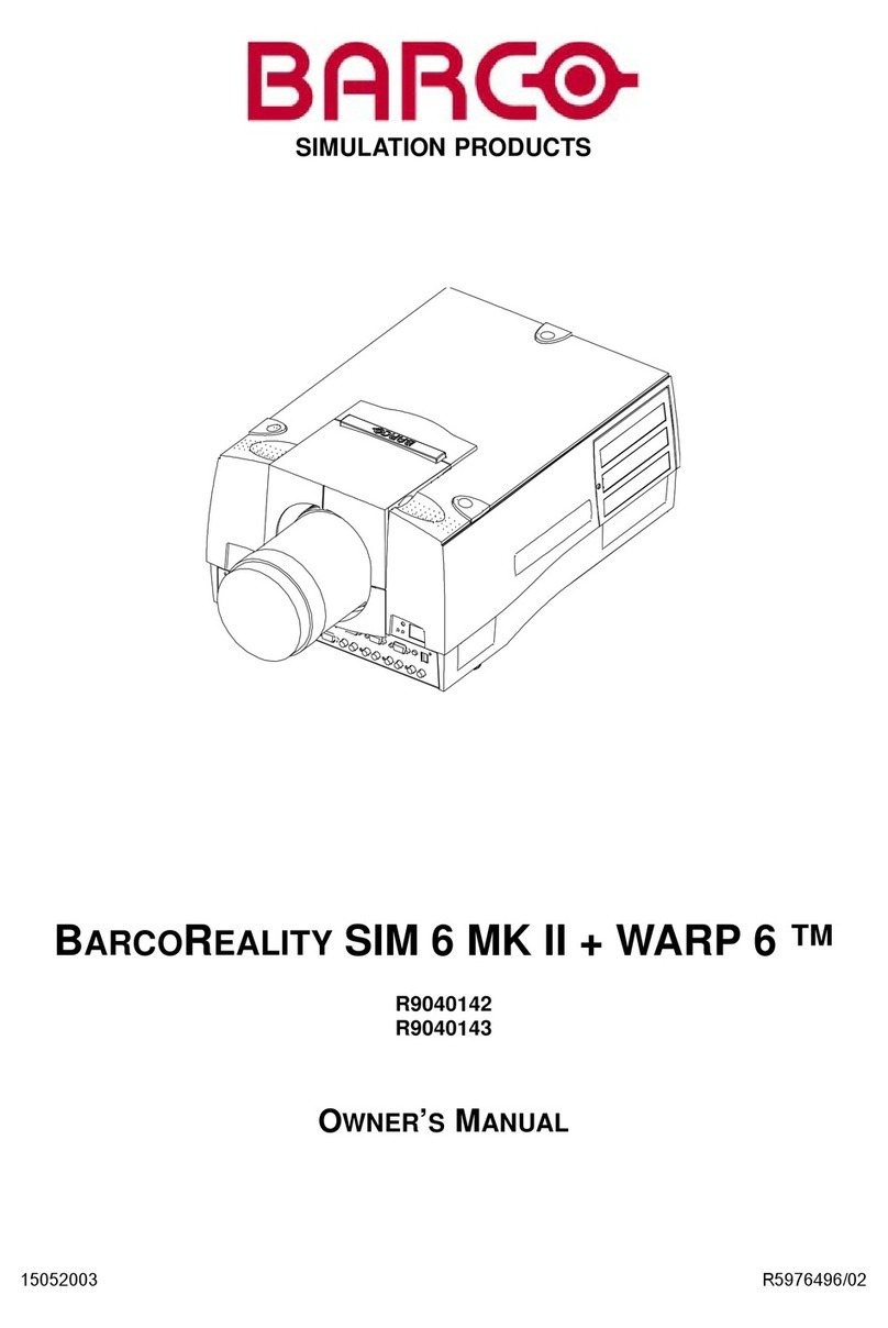 Barco BARCOREALITY SIM 6 MK II + WARP 6 User manual