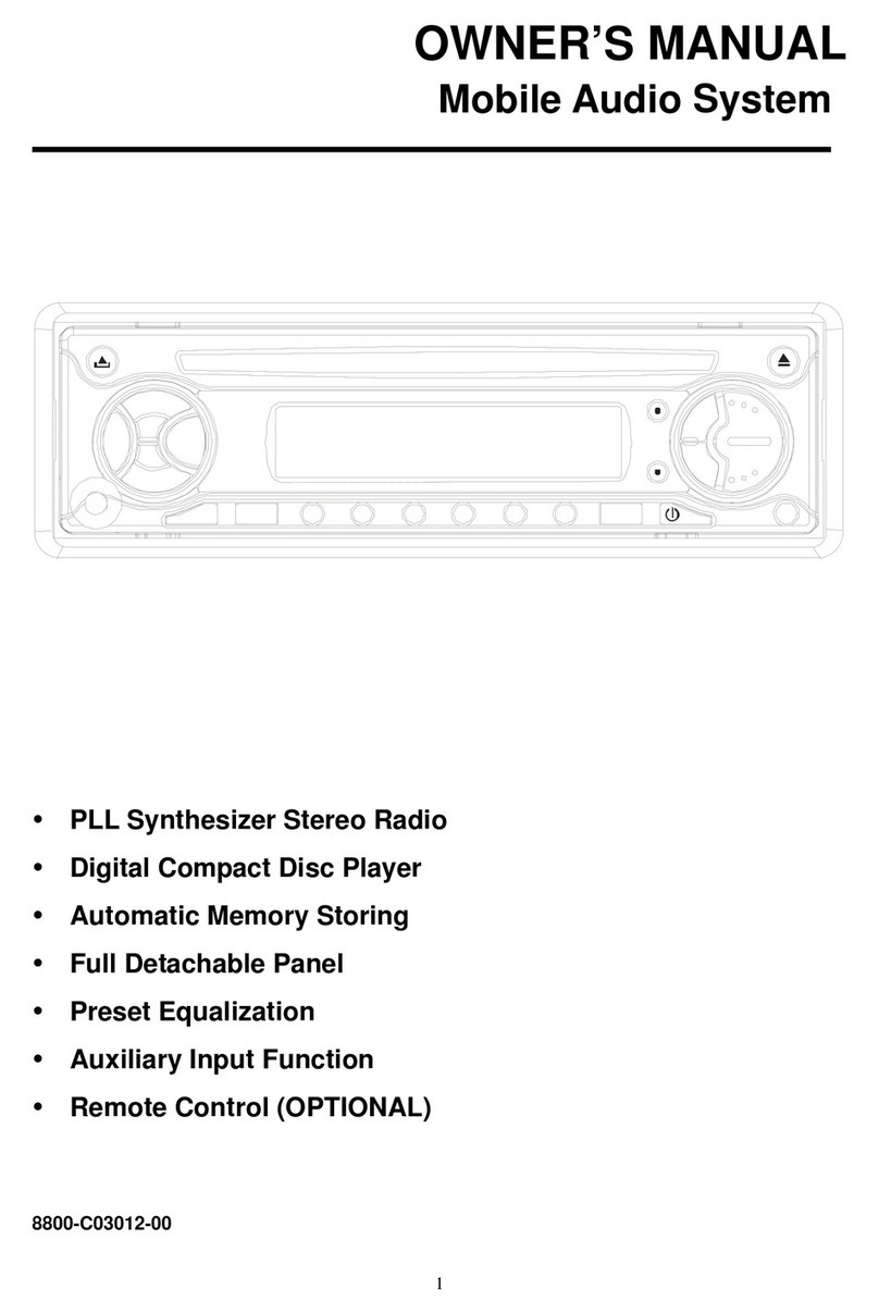 Audiovox UCD101 User manual