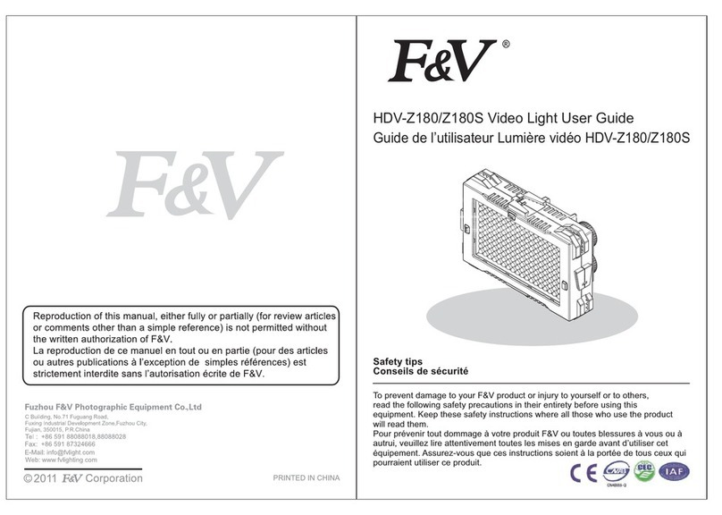 F&V HDV-Z180 User manual
