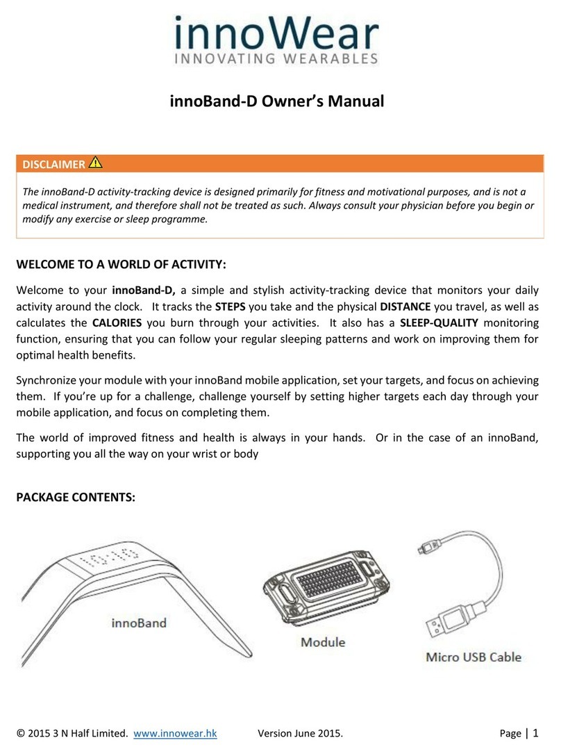 innoWear innoBand-D owner's manual