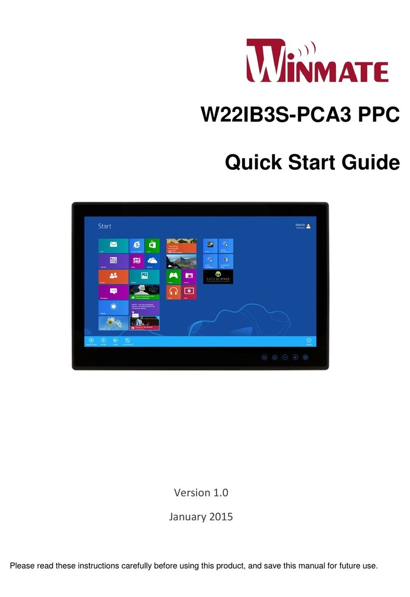 Winmate W22IB3S-PCA3 PPC User manual