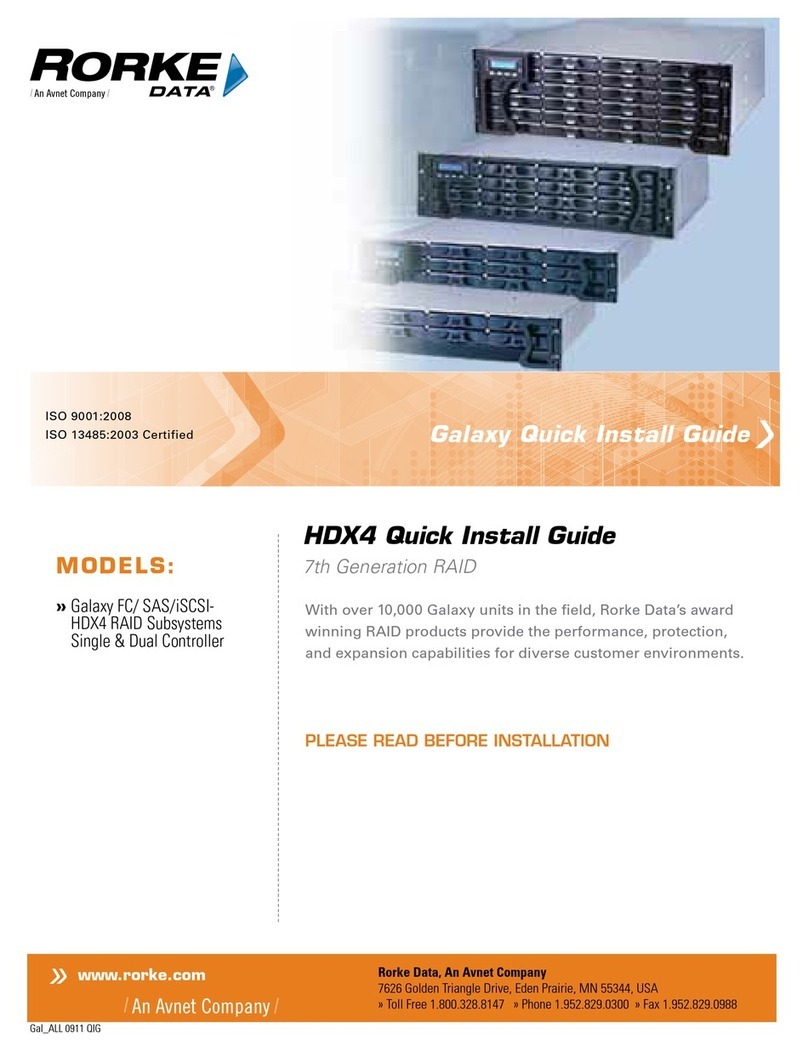 Rorke Data Galaxy HDX4 User manual