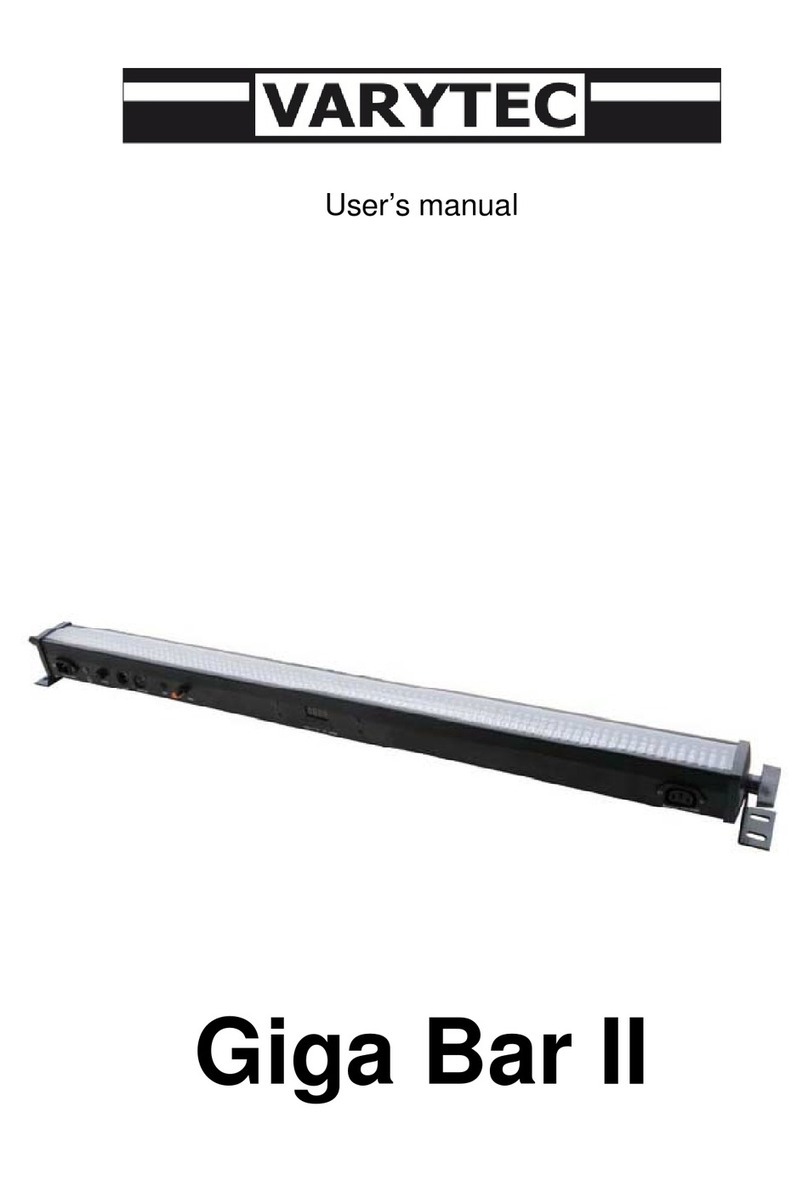 Varytec Giga Bar II User manual Varytec Giga Bar II User manual