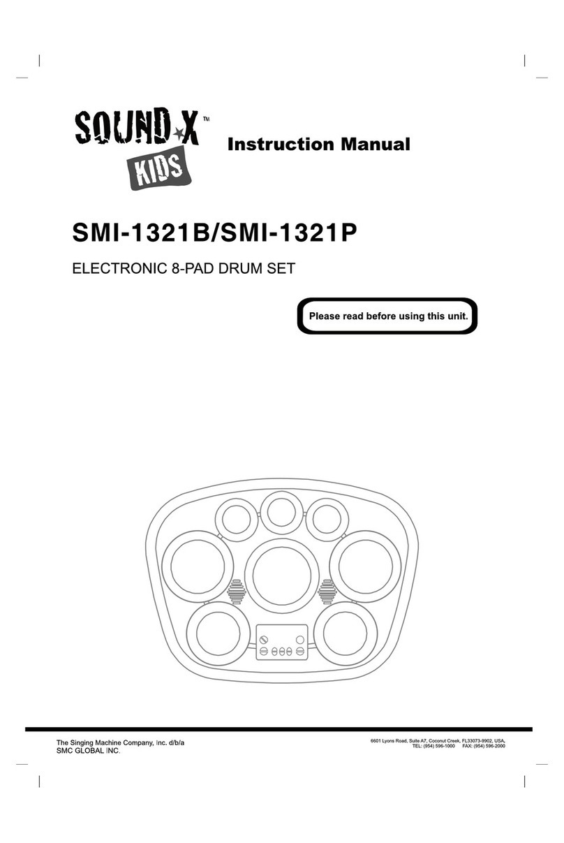 The Singing Machine Sound X SMI-1321B instruction manual