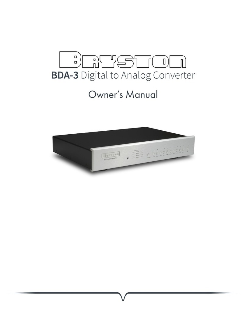 Bryston BDA-3 owner's manual