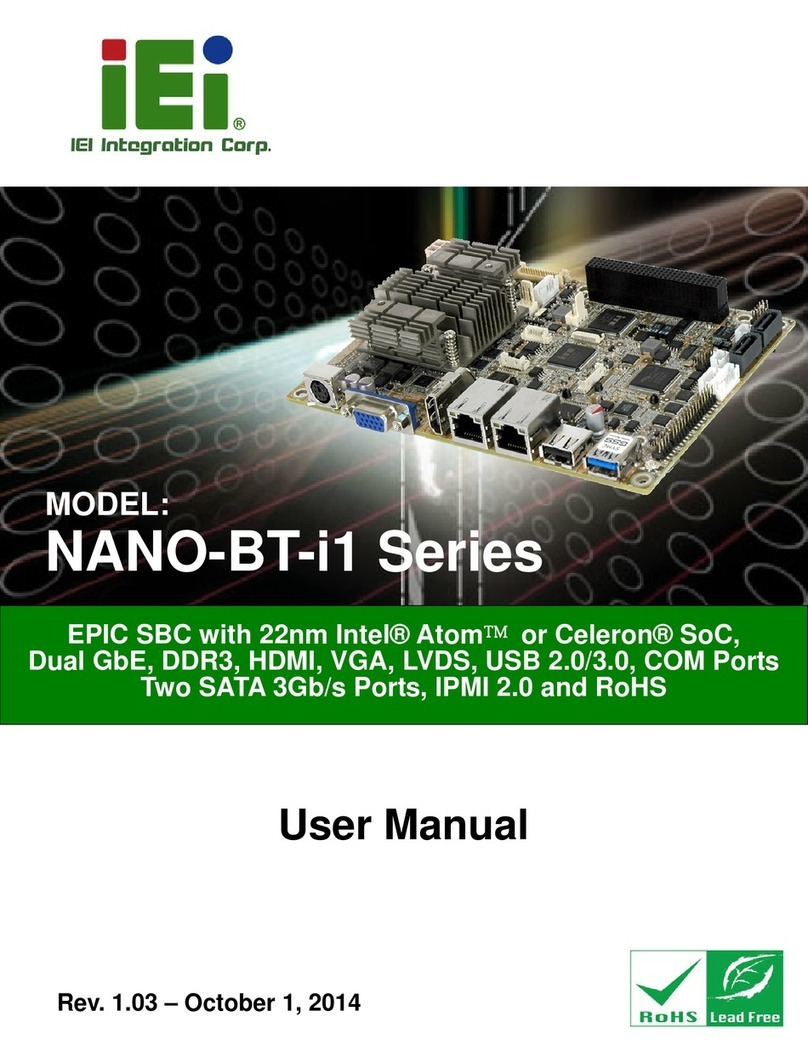 IEI Technology NANO-BT-i1 Series User manual