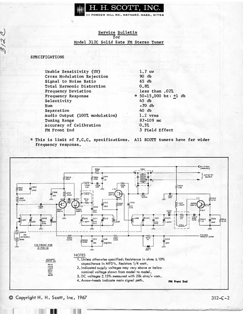 HH Scott 312C Reference manual