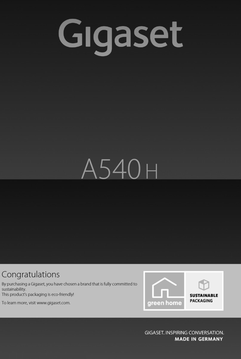 Gigaset A540h User manual
