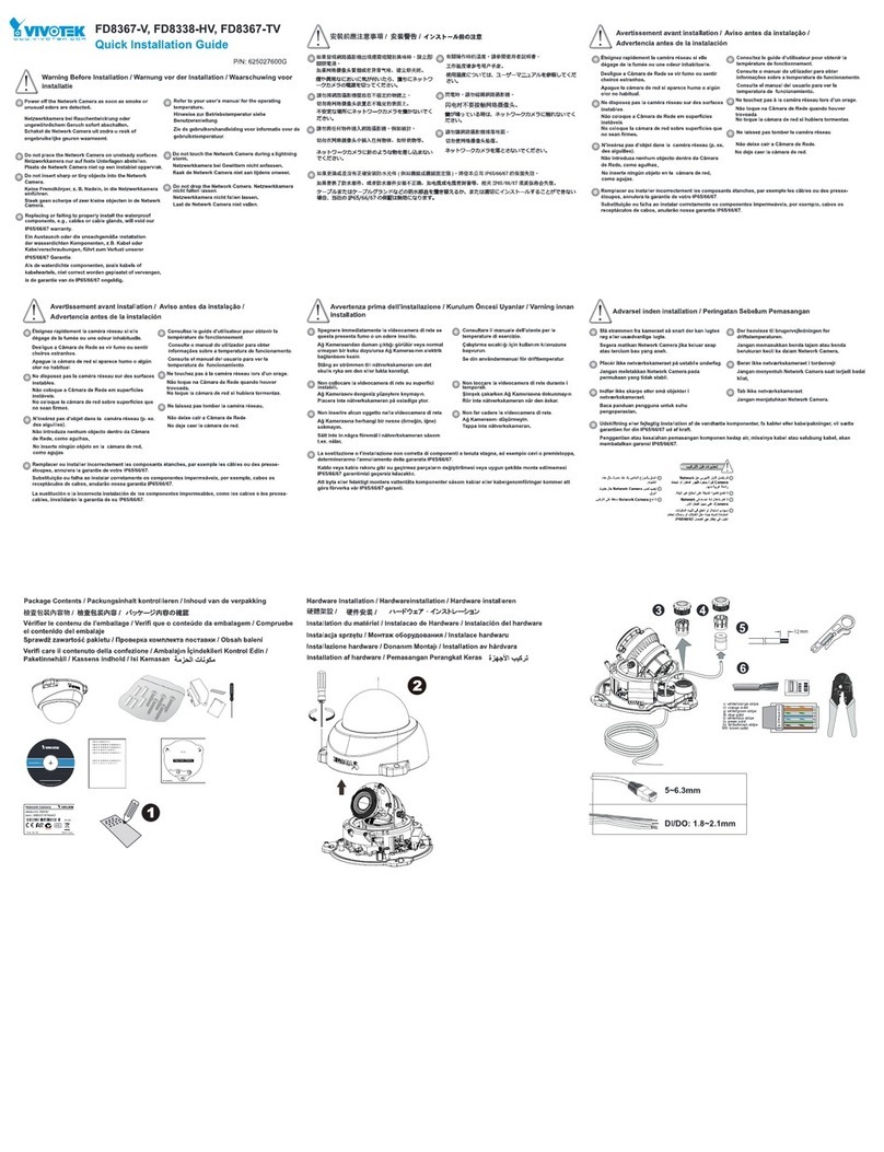 Vivotek FD8367-V User manual Vivotek FD8367-V User manual