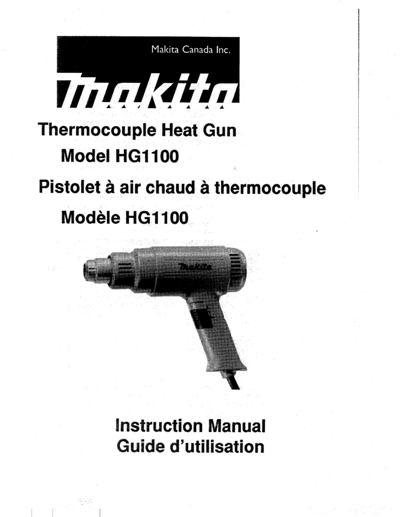 Makita HG 1100 User manual