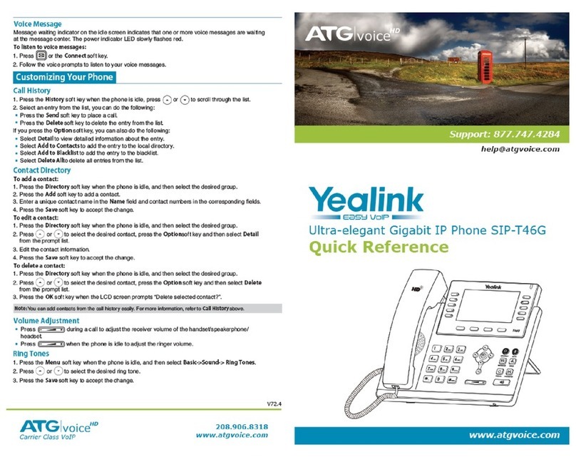 Yealink Yealink SIP-T46G User manual
